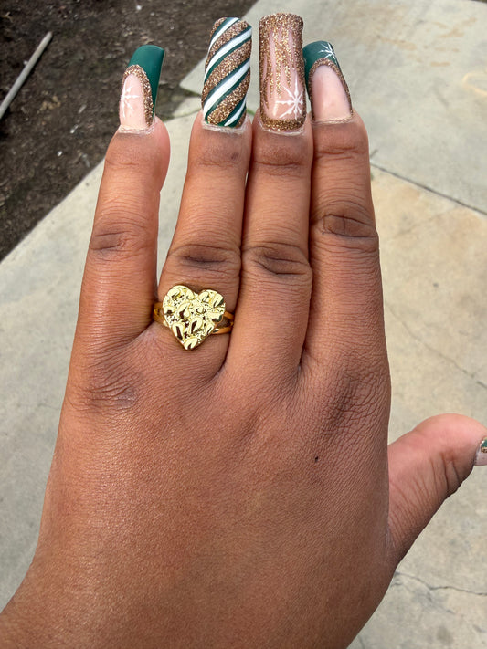 Nugget Heart Ring